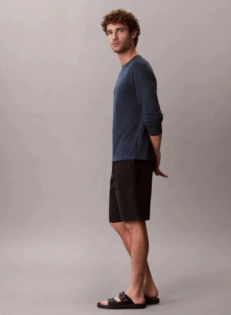 Calvin Klein Black Soft Modal Drawstring Shorts for Men | Best Price UAE