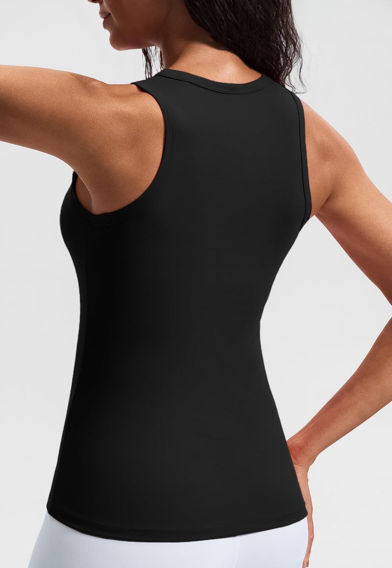 JOYSPELS Workout Tank Tops for Women, Butter Soft Yoga Tops, Slim Fit Athletic Tank - Image 2