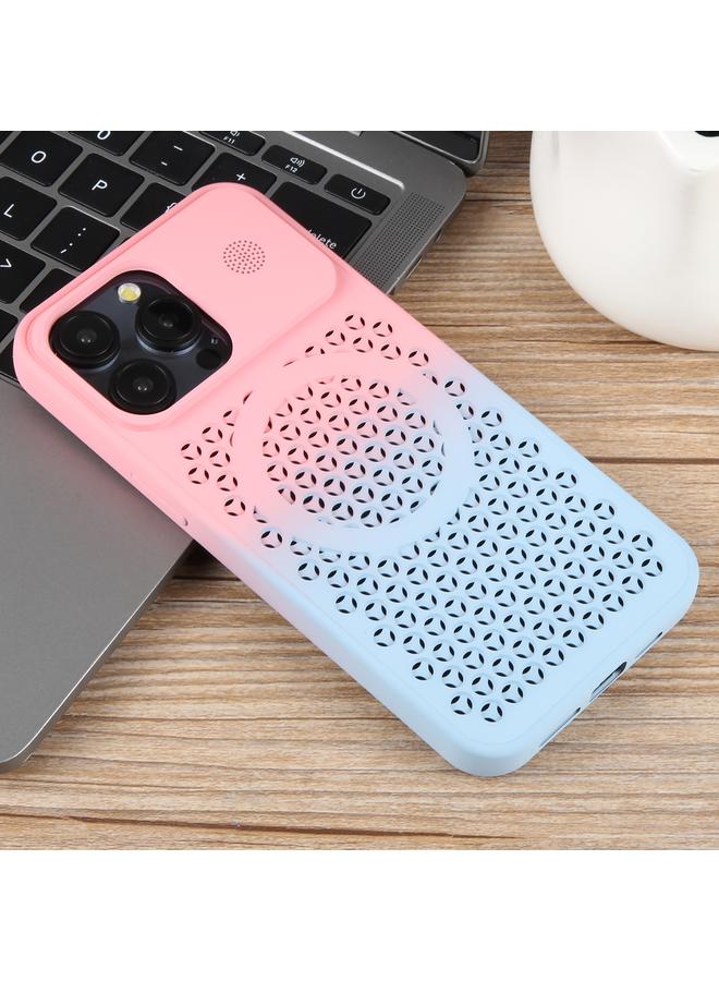 Zaboon Case For iPhone 12 Pro Gradient Color Honeycomb Aromatherapy MagSafe Phone Case - Image 2