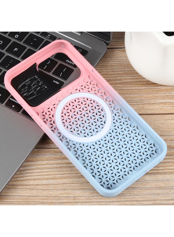 Zaboon Case For iPhone 12 Pro Gradient Color Honeycomb Aromatherapy MagSafe Phone Case - Image 4