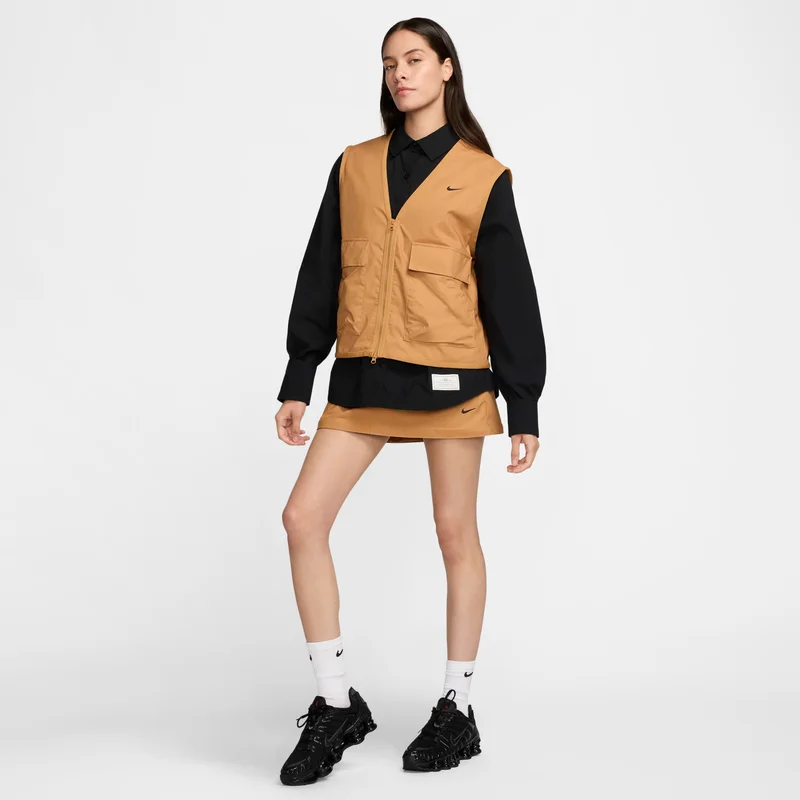 Nike Brown Women's Sportswear Essential Cargo Gilet for Women | Best Price UAE