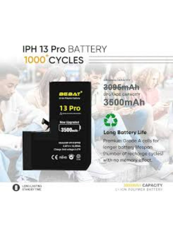BEBAT Upgraded iPhone 13 Pro Replacement Battery with Tool Kit, 3500mAh Li-ion Polymer - Image 3