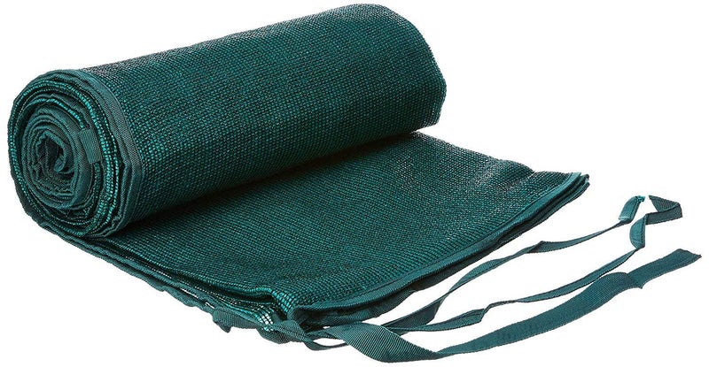 CRODOR Unique Plastic 90 Green Cover Sun Shade Sail with Attached Chords 10 ft x 25 ft Green Garden Green net Shade Balcony shed Cover - Image 1