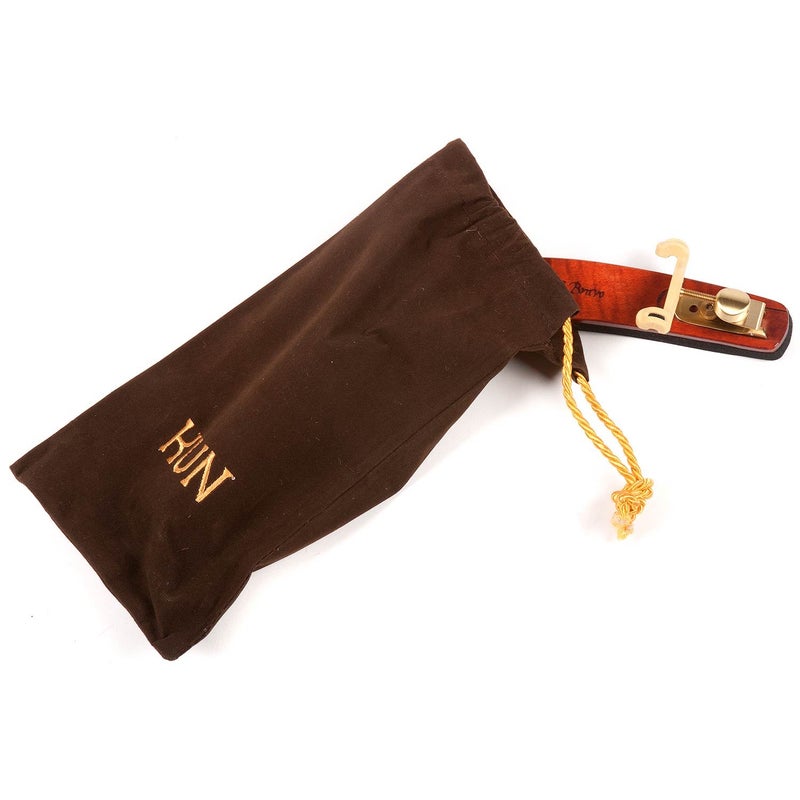 Kun Bravo Collapsible 4/4 Violin Shoulder Rest - Hardwood and Brass - Image 5
