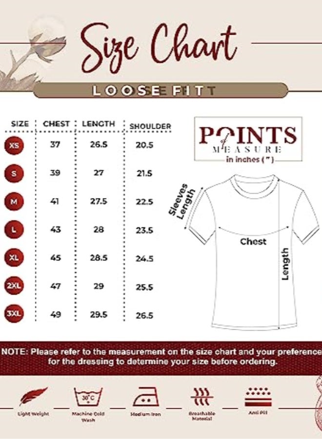 eyebogler Oversized Loose Fit Drop Shooulder Half Sleeves Cotton Blend Baggy Printed T-Shirt for Men - Image 3