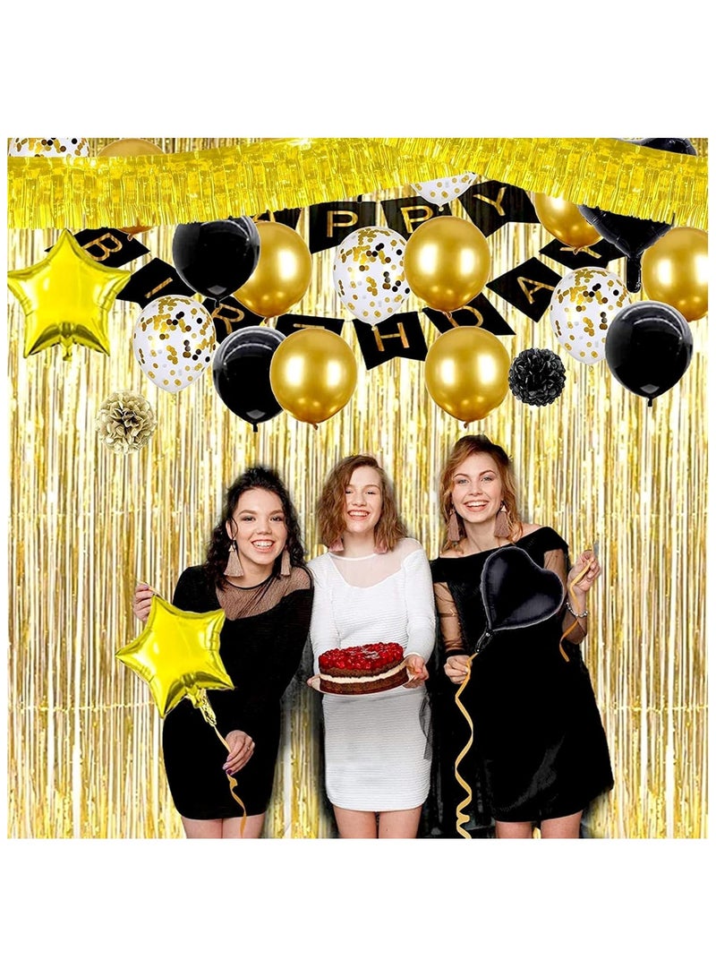 Anna 30x200cm Birthday Party Background Wall Decorative Banners - 6 Pack Shiny Fringe Tassel Curtains - Image 5