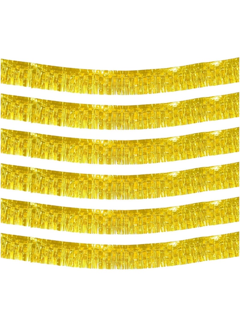 Anna 30x200cm Birthday Party Background Wall Decorative Banners - 6 Pack Shiny Fringe Tassel Curtains - Image 1