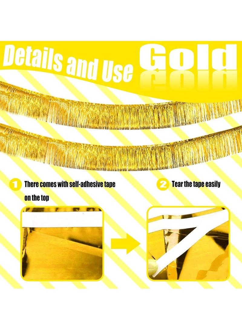 Anna 30x200cm Birthday Party Background Wall Decorative Banners - 6 Pack Shiny Fringe Tassel Curtains - Image 4
