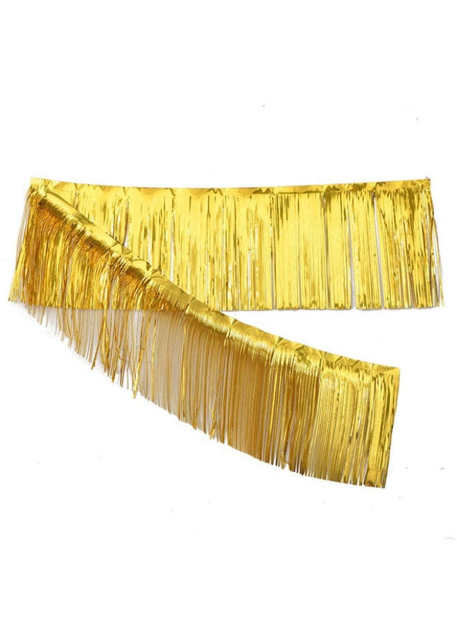 Anna 30x200cm Birthday Party Background Wall Decorative Banners - 6 Pack Shiny Fringe Tassel Curtains - Image 2
