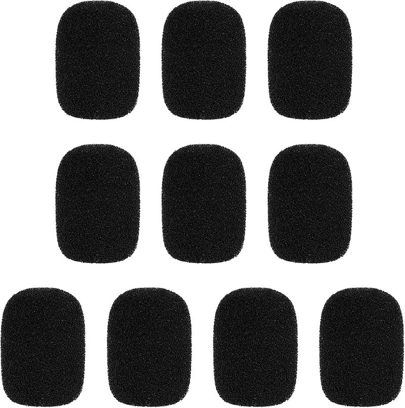 kh Lapel Headset Microphone Windscreen, Mini Size Headset Microphone Foam Cover, Mic Foam Covers for Variety of Headset Microphone, Sponge Material, Noise Reduction (Pack of 10) - Image 2