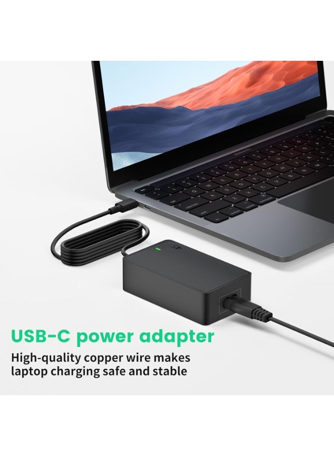 Terabyte 65W 45W Lenovo USB C Charger, Replacement Type-C Laptop Charger, for Lenovo ThinkPad T480 T490s E14 E15 Dell XPS, USB C Adapter, for HP EliteBook Dell XPS, Chromebook with Power supply Cord - Image 2