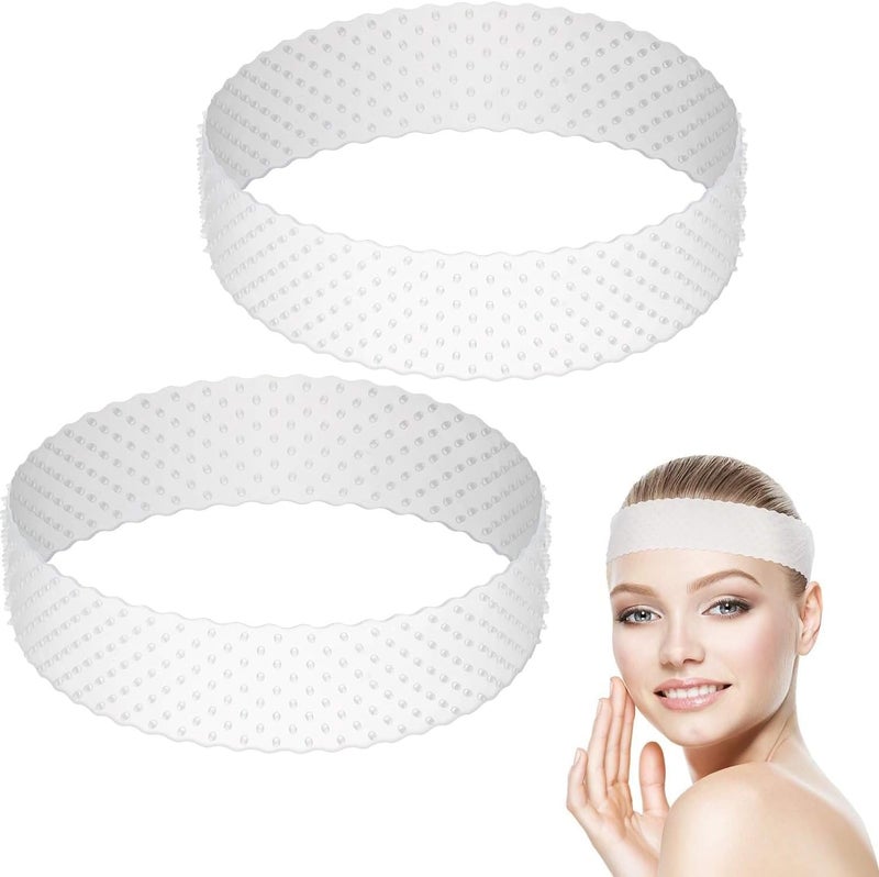 HZYH 2 Pcs Adjustable Silicone Wig Grip Bands, Non-Slip Sweat-Proof Headbands for Men and  Women - Image 1