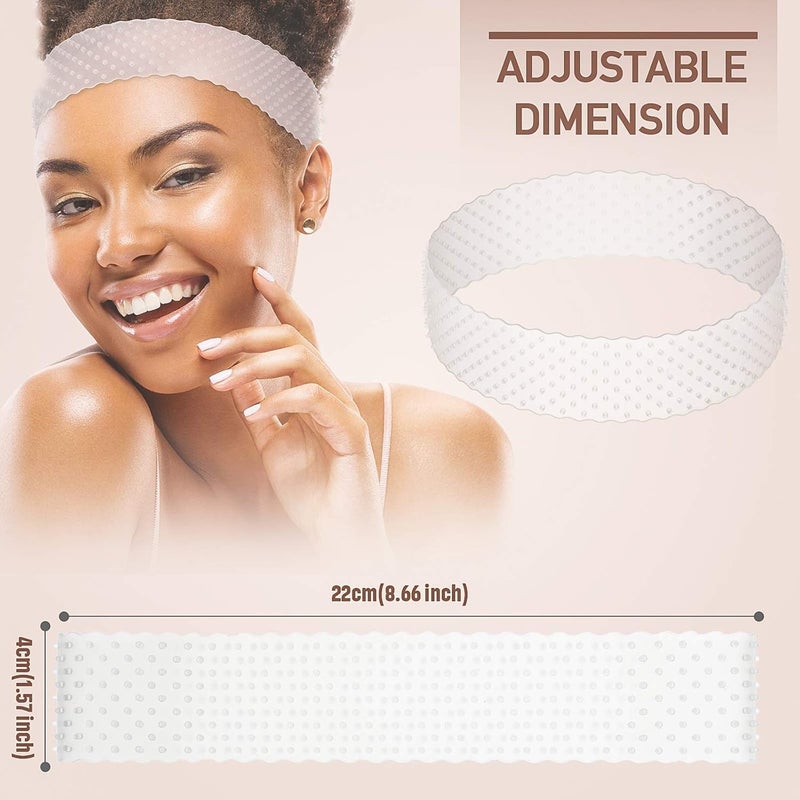 HZYH 2 Pcs Adjustable Silicone Wig Grip Bands, Non-Slip Sweat-Proof Headbands for Men and  Women - Image 2