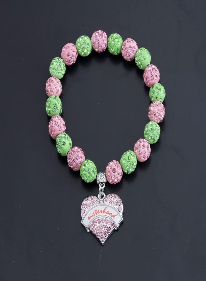 MYOSPARK Greek Sorority Gift Sisterhood Bracelet Sorority Paraphernalia Graduation Gift for Sisters(Sisterhood Pink BR) - Image 3