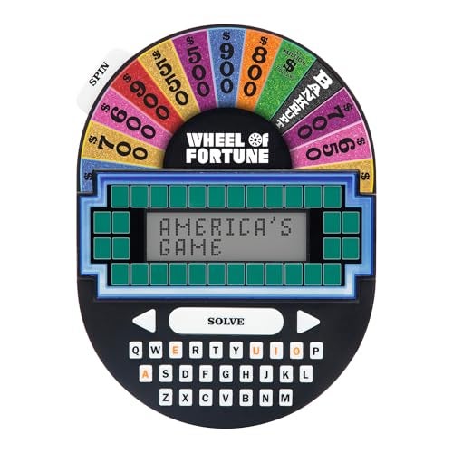 Educational Insights Wheel of Fortune Game Handheld Electronic Game Great for Travel Classic Retro Party Games for Kids Teens Adults Word Puzzle Challenge Entertaining Gift Ages 8 - Image 1