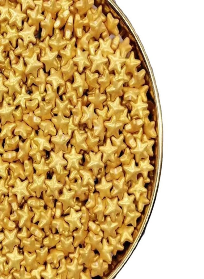 RED CLIFF Edible Multicolour Heart+Golden Star Shape Sprinkles | Metallic Dessert Toppings for Cakes, Cupcakes, Ice Cream & Sweets | Edible Decorative Sugar Sprinkles | Ideal for Baking & Festive Garnishing | 100gx2 | Pack of 2 - Image 5