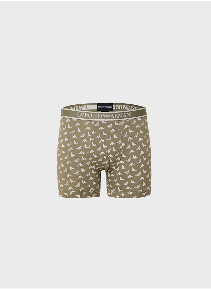 EMPORIO ARMANI 3 Pack Logo Band Boxers  - Image 2