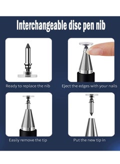 Bukela Pens for iPad, 3 in 1 Ballpoint Pen, Fiber Tip & Clear Disc Capacitive Stylus iPad Pencil for Apple iPhone/iPad Pro/Mini/Air/Android/Microsoft/Surface All Capacitive TouchScreen (1 Pack)  - Image 5