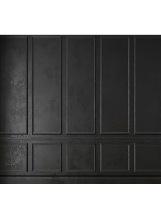 Baocicco 7x5ft Vintage Living Room Wall Backdrop for Photography Classic European Palace Black Wall Photography Background Birthday Party Wedding Graduation Events Photo Studio Video Background - Image 1