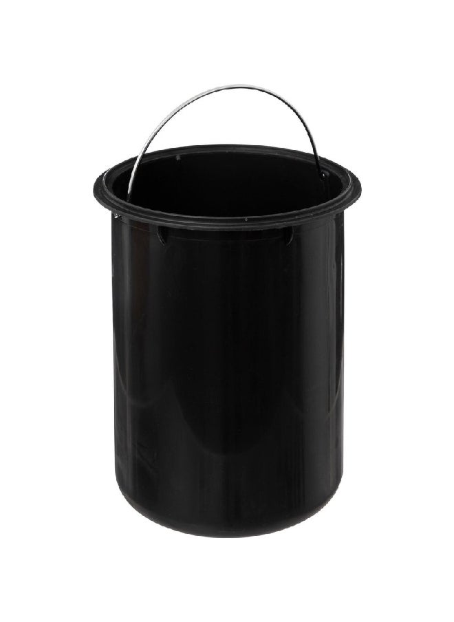 Five Simply Smart Lea Marble Effect Glossy Pedal Bin Black and Brown 3 L 174995B  - Image 3