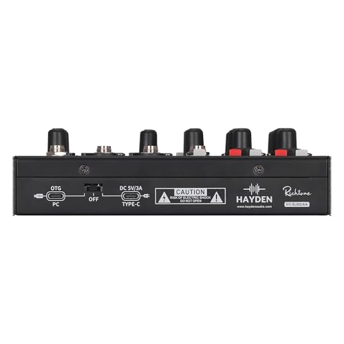 Hayden Richtone 4 Channel OTG Mixer | Professional USB Audio Interface & DJ Mixer for Mobile, PC, Studio Recording, Streaming, Karaoke, Live Sound | Portable OTG Mixing Console with Clear Sound - Image 2