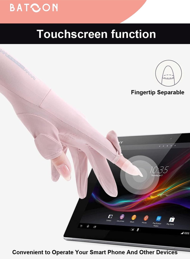 باتون قفازات صيد بدون أصابع، حماية من الأشعة فوق البنفسجية، قفازات شمس UPF50+ للرجال والنساء، مناسبة للتجديف، والمشي لمسافات طويلة، والتجديف، والقيادة، والتجديف بالقوارب، والتجديف بالكاياك. - Image 4