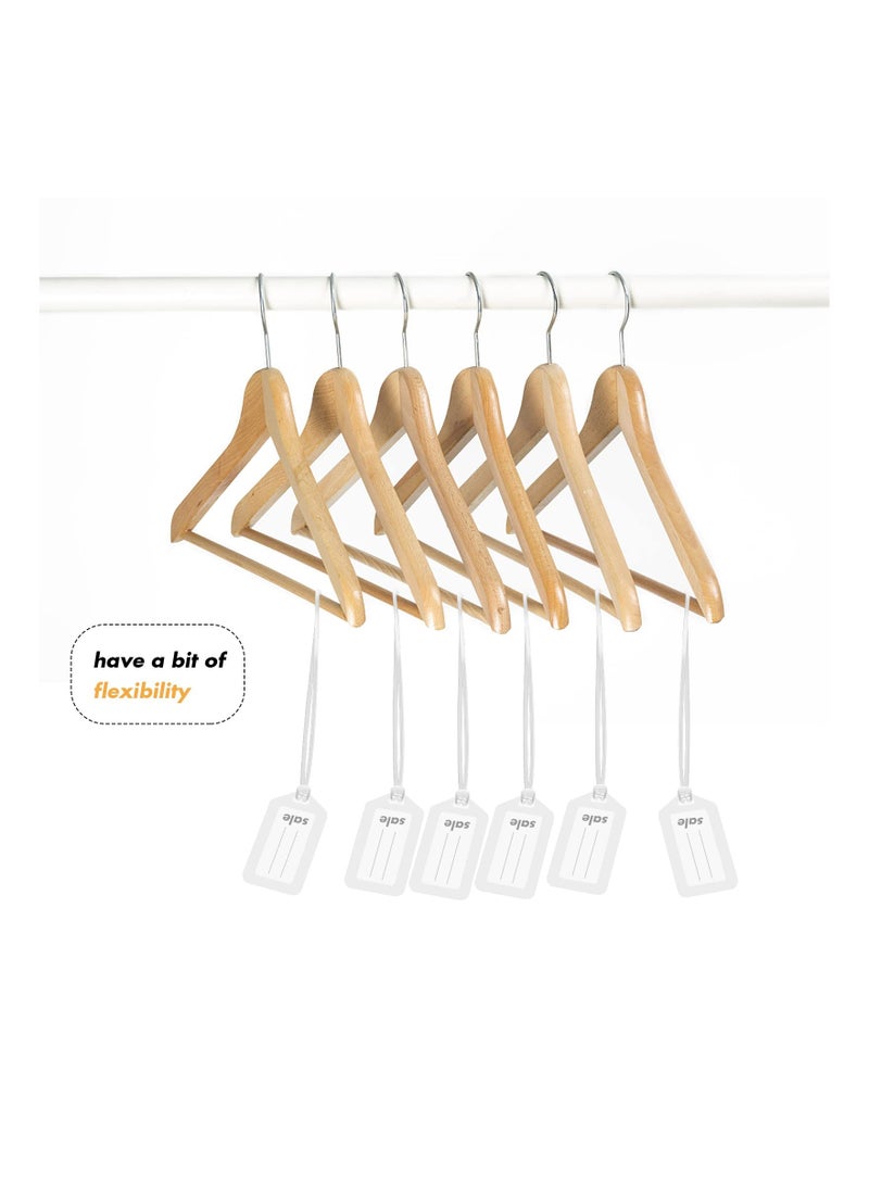 SYOSI PVC Transparent Rope 100 Pack Clear Plastic Luggage Loop Straps Worm Loops for Luggage Tags Plastic Name Tag Loop for Identification Cards ID 6 inch  - Image 4