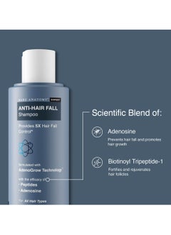 BARE ANATOMY Bare Anatomy Anti Hair Fall Shampoo|5x Hair Fall Control & Growth|Contains Biotin Adenosine, & Peptides| For All Hair Types | For Women & Men | 100ml  - Image 2