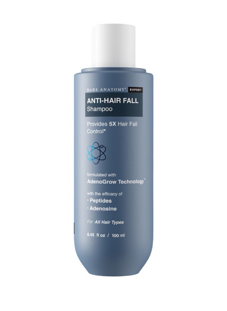 BARE ANATOMY - Bare Anatomy Anti Hair Fall Shampoo|5x Hair Fall Control & Growth|Contains Biotin Adenosine, & Peptides| For All Hair Types | For Women & Men | 100ml - Image 1