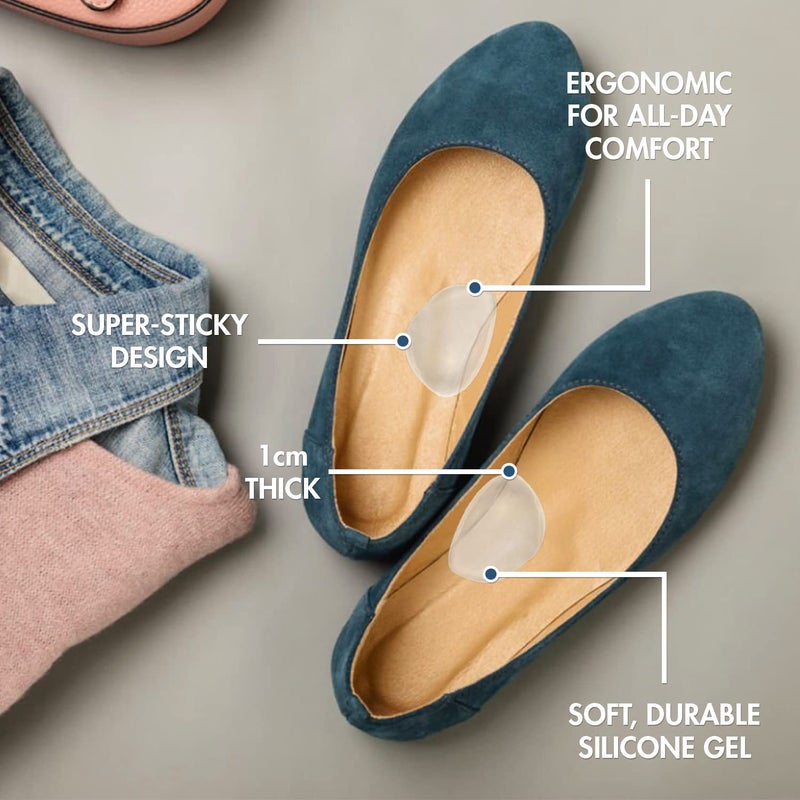 Dr. Frederick's Original Dr. Frederickâ€™s Original Arch Support Gel Inserts - 6 ct - 1.1 cm High Arch Support for Plantar Fasciitis, Flat Feet & PES Cavus - Peel & Stick Reusable Insoles for Men & Women - Fits All Shoe Types - Image 3