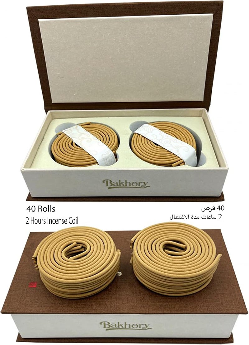 Bakhory Cambodian 2H Round Incense Sticks 40Rolls made with 100% Natural Ingredients for home and office use - Image 4