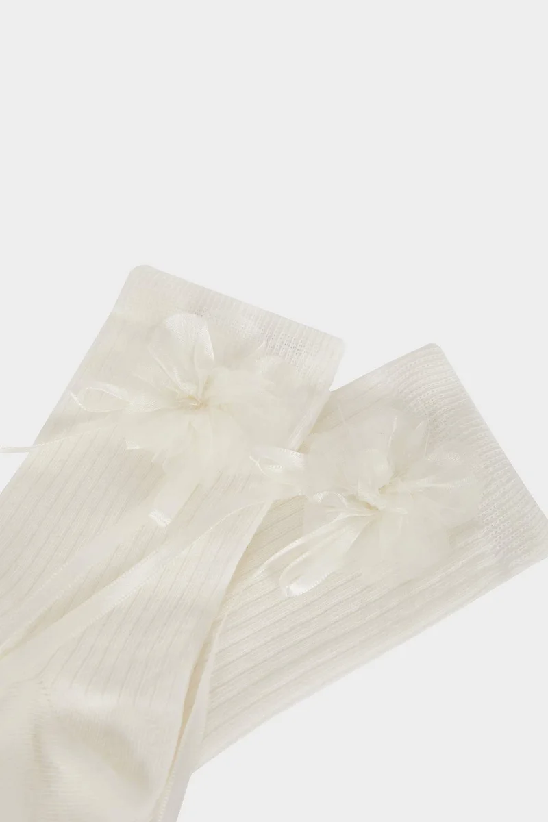 ديفاكتو Woman Seamless Floral Cotton Socks