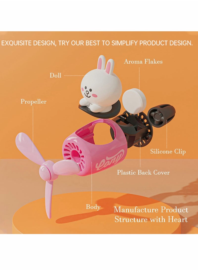 Generic - Cartoon Pilot Car Air Freshener, Fun Car Vent Diffuser with Dual Scents - Image 1