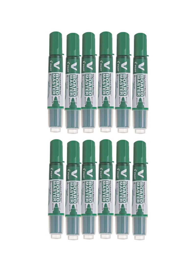 Pilot Whiteboard Pen, Green, 12 Pens - Image 1