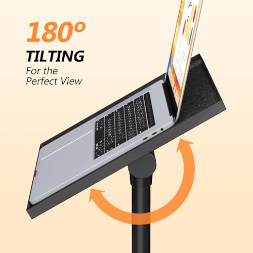 Facilife Projector Stand Tripod on Wheels, Adjustable Height 31-56 Inches, Laptop Tripod Stand Rolling, Heavy Duty Projector Tripod Metal Construction, Multifunctional for Office & Home (31-56 Inches) - Image 4
