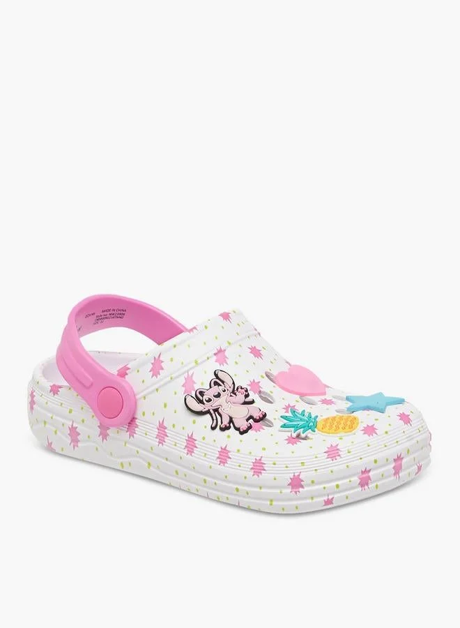 ديزني Angel Applique Clogs With Back Strap