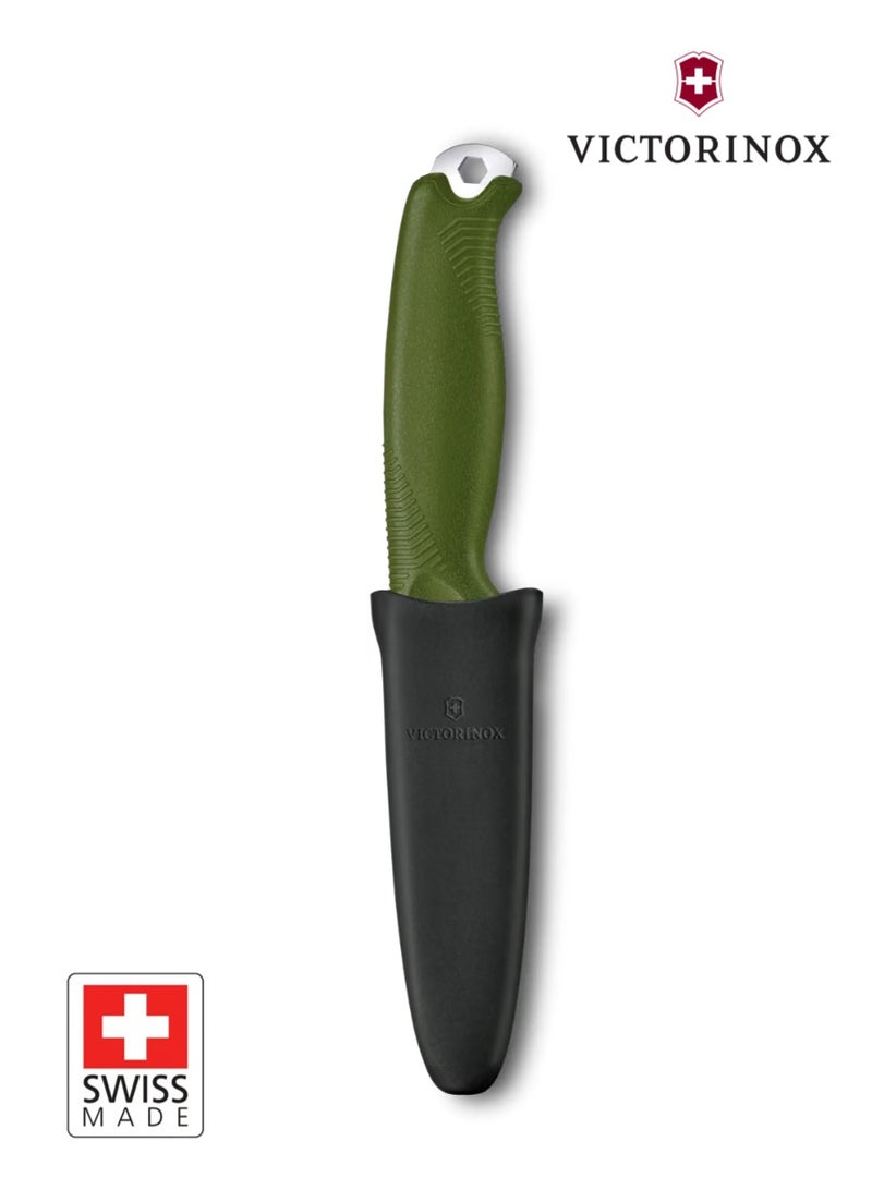 Victorinox Venture 3.0902.4 Green Fixed Blade Outdoor Knife with Sheath - Image 5
