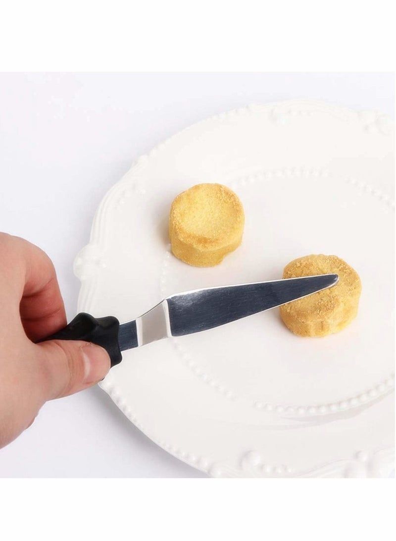 Cake Spatula, Cozy Offset Cake Icing Spatula Set, Angled Cake Frosting Spatula, Professional Stainless Steel Cake Decorating Spatulas, Cake Cream Tools, Baking Diy Tools, Set of 3