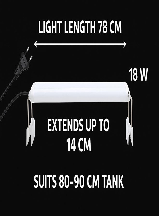 مصباح VAYINATO® (Rs-T800 | حوض سمك 80-90 سم) بتصميم فائق النحافة، مقاوم للماء، مزود بإضاءة LED ساطعة (أزرق + أبيض) من Petzlifeworld - Image 5