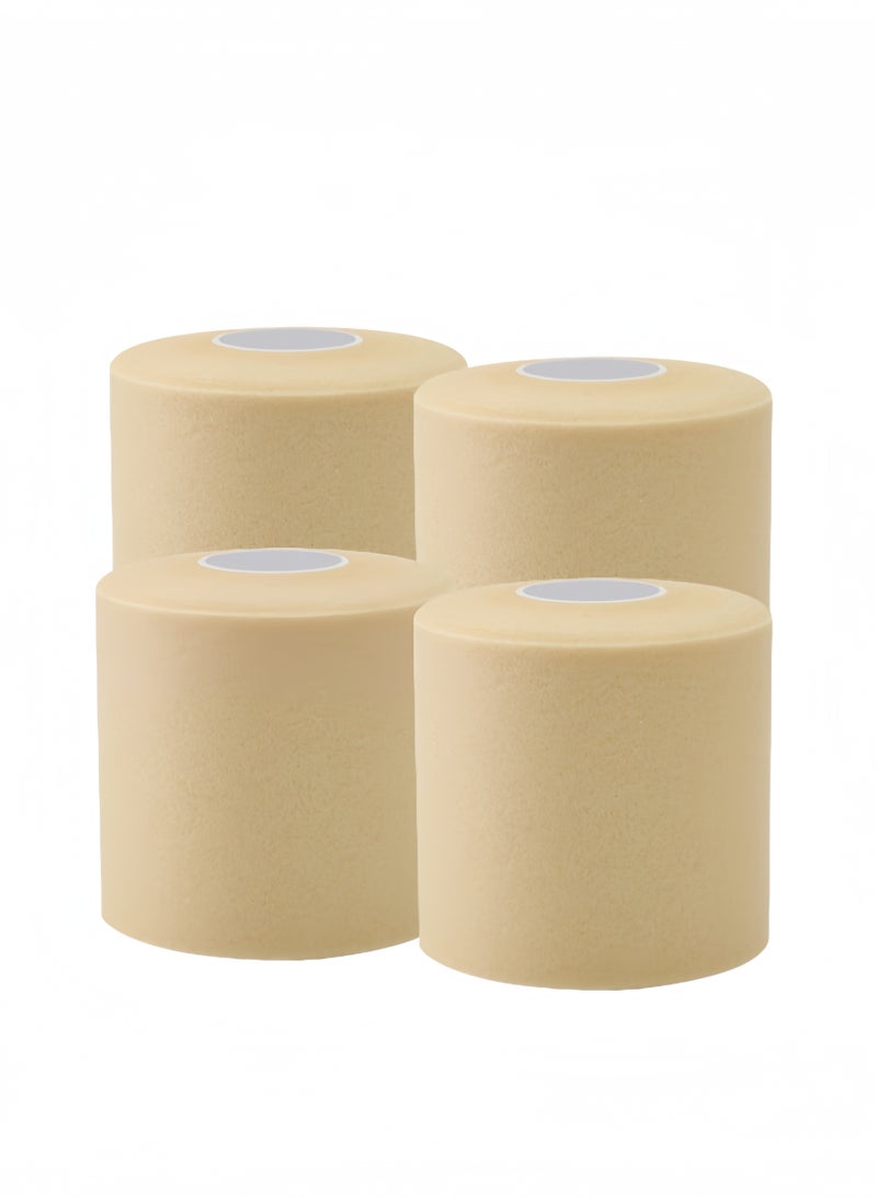 4 Pcs 7.0*2700cm Thickened Skin Foam Underwrap, Sports Pre-wrap Athletic Tapes, for Ankles, Wrists, Hands, & Kness, Thickness of 0.80mm, Cushioning & Comfort, Hypoallergenic - Image 1
