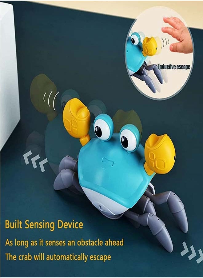 BAYBEE Electric Runaway Crab Toy For Kids Baby Toys Interactive Escaping Toys With Music Led Light Best Gift Fun Toys Electronic Musical Toys Crawling Toys For Baby Toddlers 1 2 3 Years Boys Girls  - Image 4