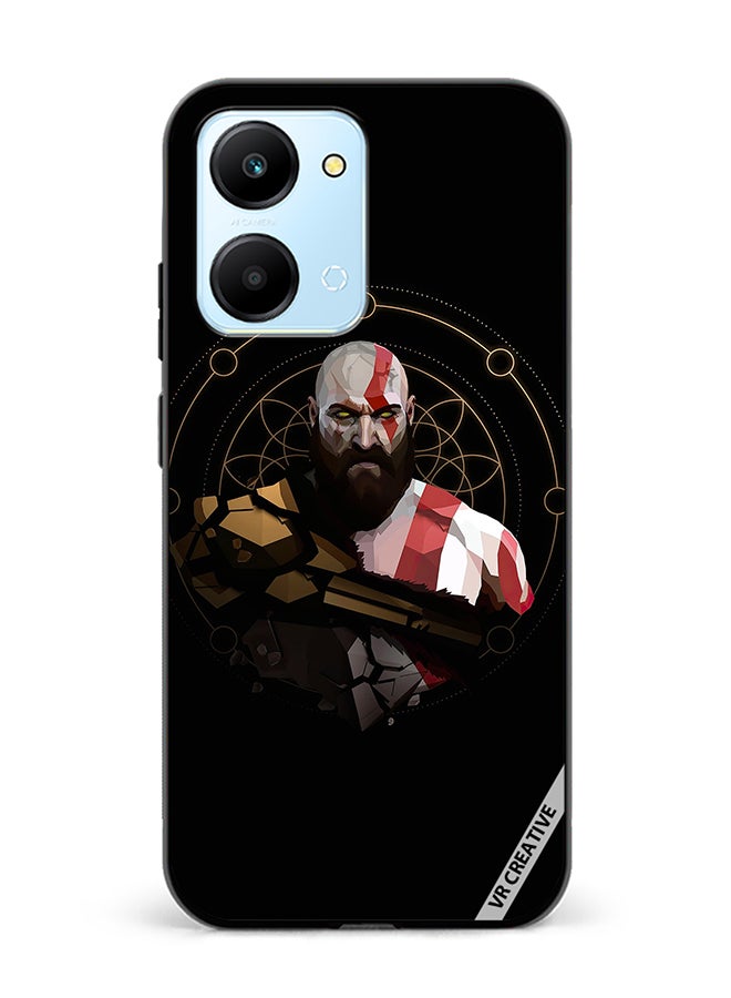 VR CREATIVE Protective Case Cover For Honor Play7T God Of War, Kratos Design Multicolour - Image 1