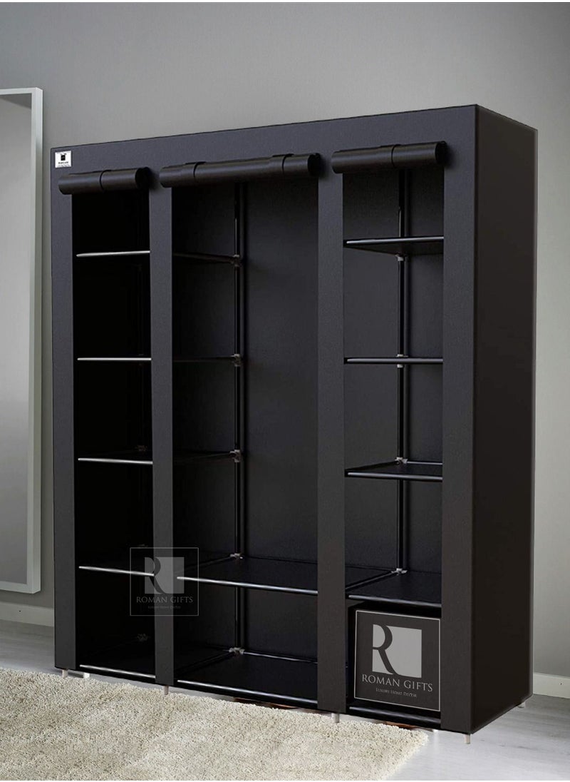 Roman Gifts Premium Folding Wardrobe Fabric Wardrobe Organization  - Image 1