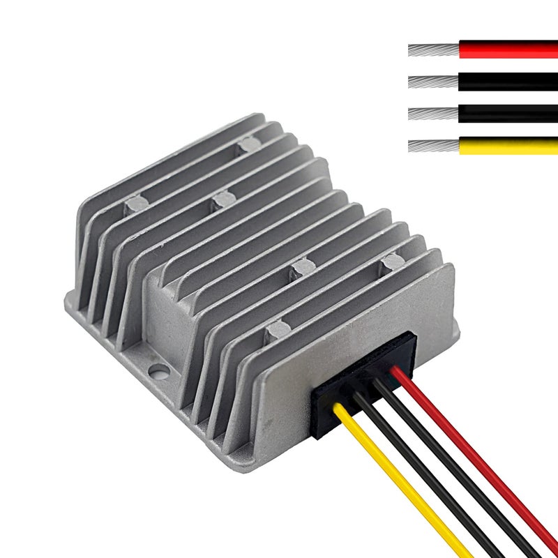 Cocar Car DC 12V 4A Voltage Stabilizer Surge Protector Power Supply Regulator for Auto Truck Vehicle Boat Solar System etc.(DC10-36V Input, DC12V Output) - Image 1