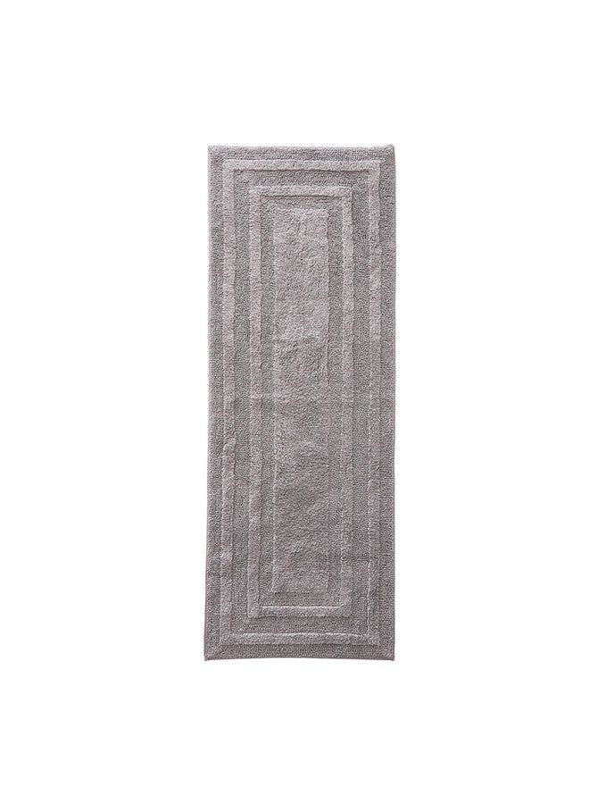 Eddie Bauer Eddie Bauer - Bathroom Rug Runner, Soft Tufted Cotton Bathroom Decor, Super Absorbent & Quick Dry (Logan Chrome Grey, 60" x 22") - Image 1