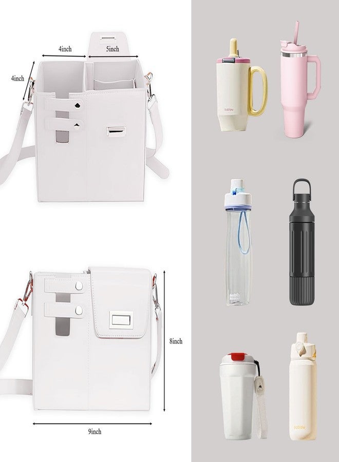 WREWING Stanley Cup Purse Crossbody Bag Outdoor Crossbody Water Cup Storage Bag Portable Water Bottle Holder for Travel (Black) - Image 4