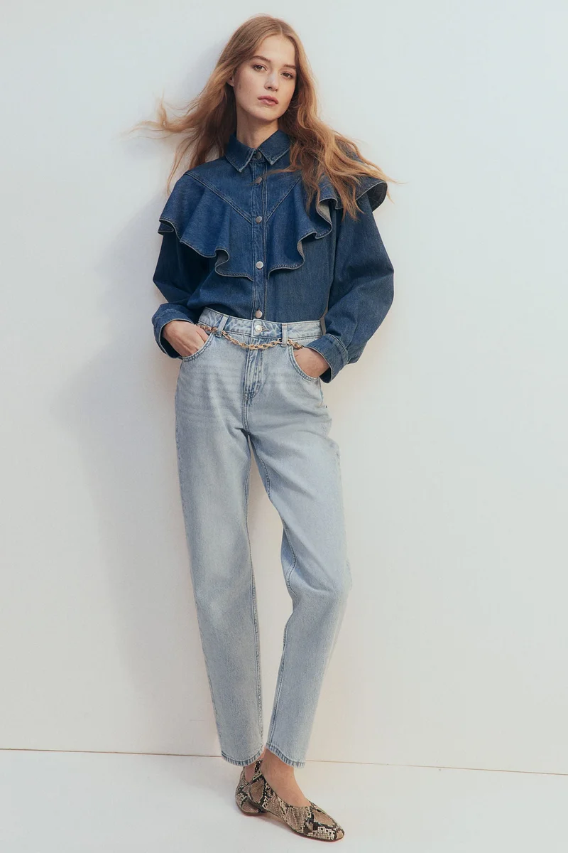 H&M Straight High Ankle Jeans