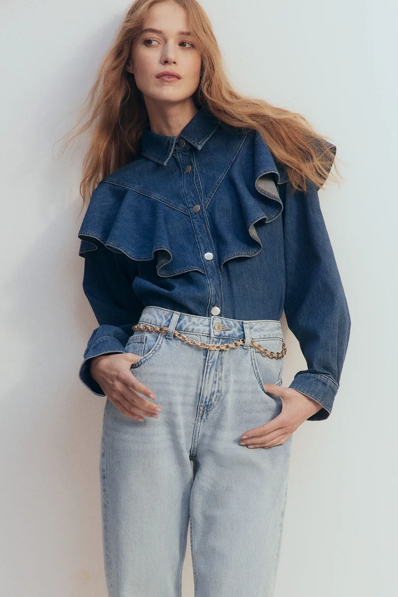 H&M Straight High Ankle Jeans