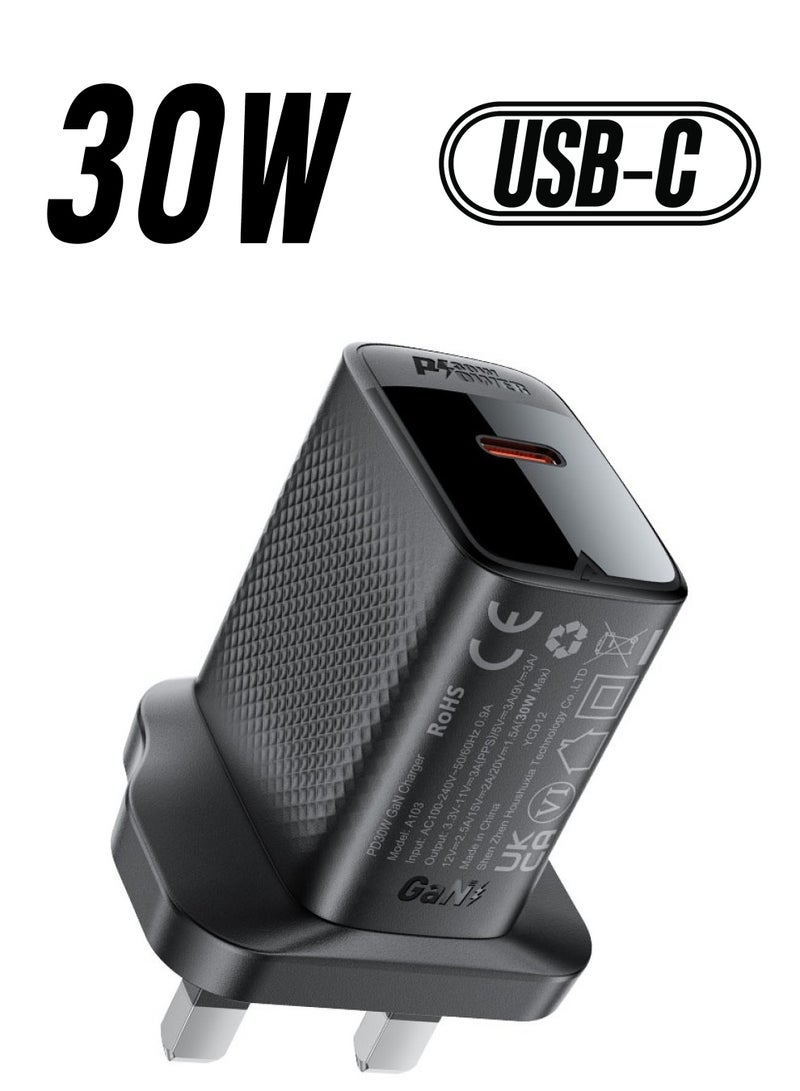 ACEFAST Fast Charge Wall Charger A103 PD30W GaN 1xUSB-C  UK - Image 1