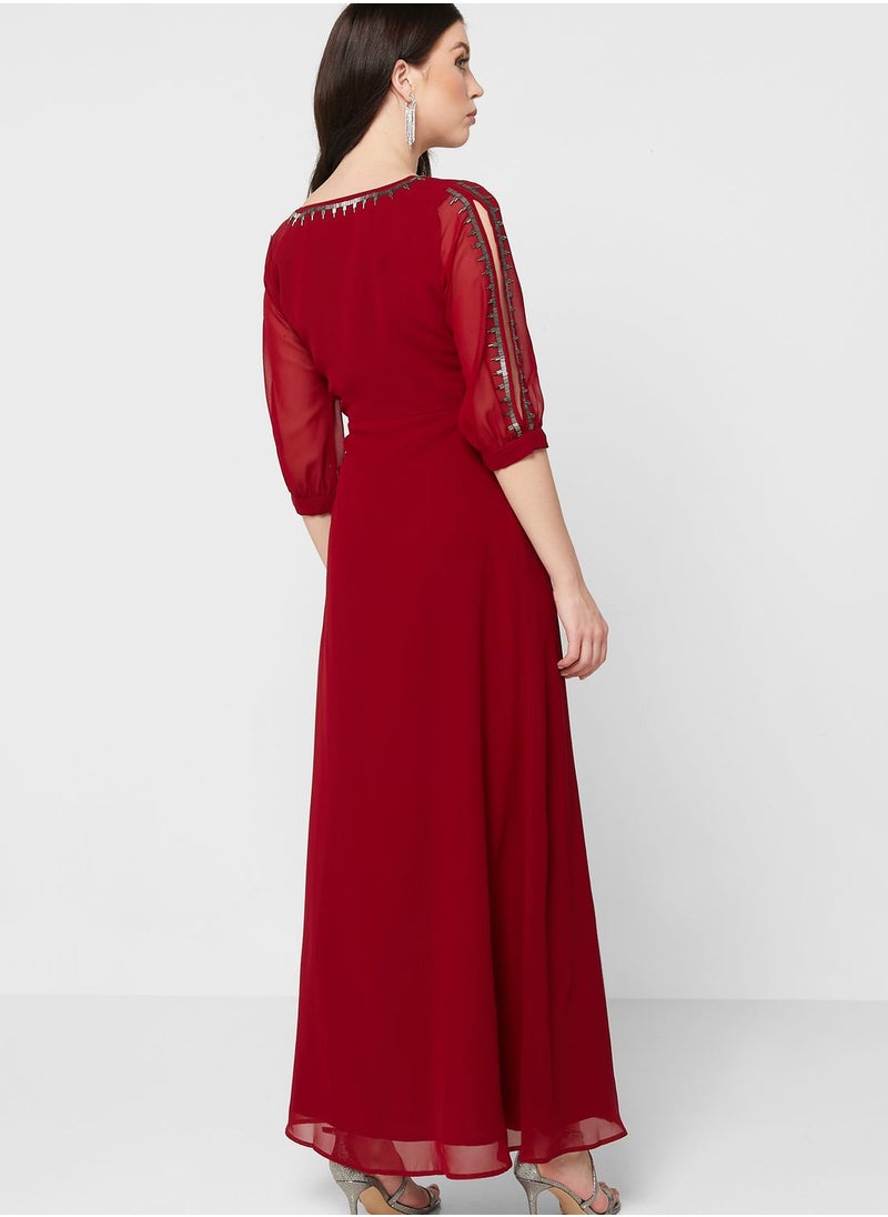Khizana Embellished Trim Detail Dress  - Image 2